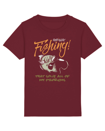 Going Fishing Burgundy