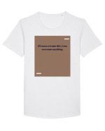If I acn overcome this, I can overcome anything. Tricou mânecă scurtă guler larg Bărbat Skater