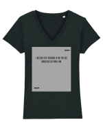 I release past versions of me that no longer reflect who I am. Tricou mânecă scurtă guler V Damă Evoker