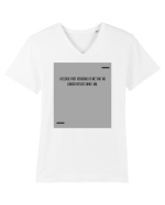 I release past versions of me that no longer reflect who I am. Tricou mânecă scurtă guler V Bărbat Presenter