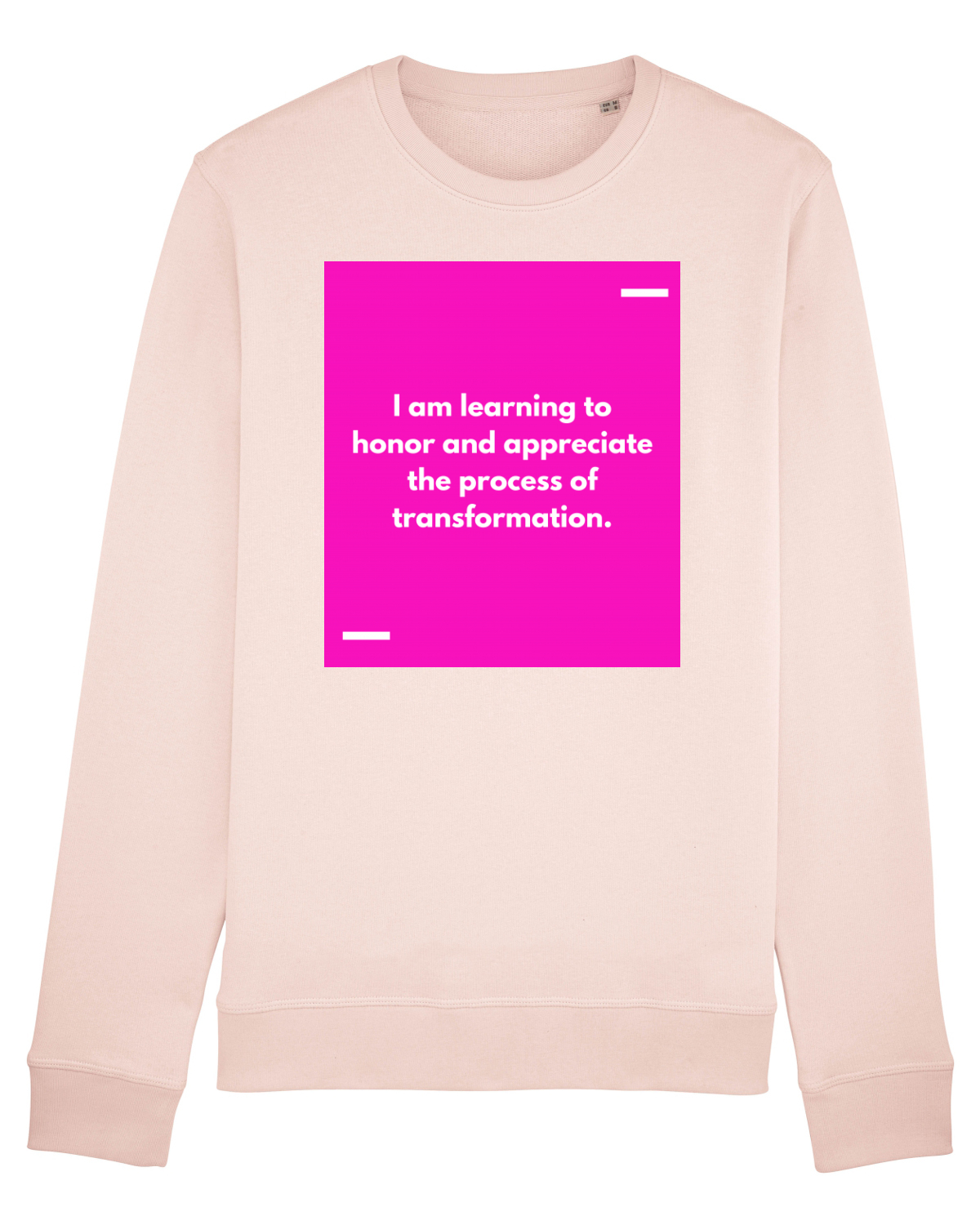 Bluză mânecă lungă Unisex Rise Candy Pink