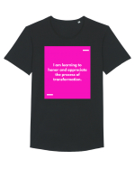 I am learning to honor and appreciate the process of transformation. Tricou mânecă scurtă guler larg Bărbat Skater