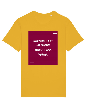 I am worthy of happiness, wealth and peace. Spectra Yellow