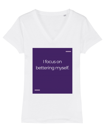 I focus on bettering myself. White