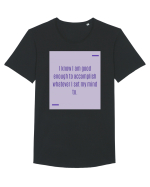 I know I am good enough to accomplish whatever I set my mind to. Tricou mânecă scurtă guler larg Bărbat Skater