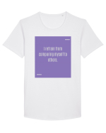 I refrain from comparing myself to others. Tricou mânecă scurtă guler larg Bărbat Skater