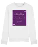 All good things are now flowing into my life. Bluză mânecă lungă Unisex Rise