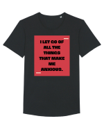 I let go of all the things that make me anxious. Tricou mânecă scurtă guler larg Bărbat Skater
