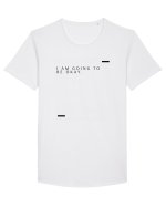 I am going to be okay. Tricou mânecă scurtă guler larg Bărbat Skater