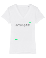 I am priority in my life. My health and healing matter. Tricou mânecă scurtă guler V Damă Evoker