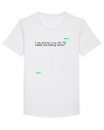 I am priority in my life. My health and healing matter. Tricou mânecă scurtă guler larg Bărbat Skater