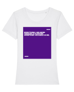 Everything I am going through is planting something valuable in me. Tricou mânecă scurtă guler larg fitted Damă Expresser
