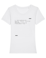 I deserve all the love and happiness there is. Tricou mânecă scurtă guler larg fitted Damă Expresser