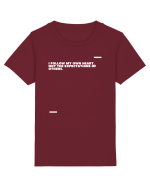 I follow my own heart, not the expectations of others. Tricou mânecă scurtă  Copii Mini Creator