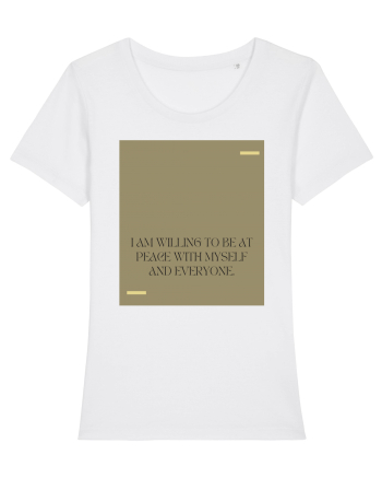 i am willing to be at peace... White
