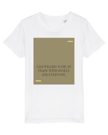 i am willing to be at peace... White