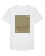 i am willing to be at peace... Tricou mânecă scurtă guler larg Bărbat Skater
