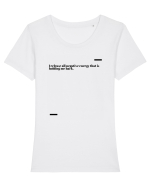 I release all negative energy that is holding me back. Tricou mânecă scurtă guler larg fitted Damă Expresser