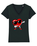 Dancing heart Tricou mânecă scurtă guler V Damă Evoker