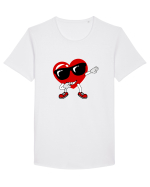 Dancing heart Tricou mânecă scurtă guler larg Bărbat Skater