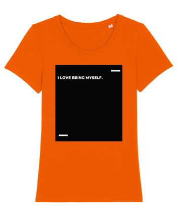 I love being myself. Bright Orange