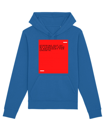 Stepping out of my comfort zone is necessary for growth. Royal Blue