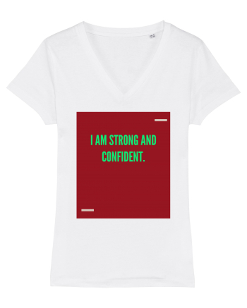 I am strong and confident. White