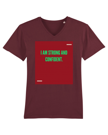 I am strong and confident. Burgundy