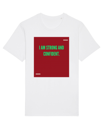 I am strong and confident. White