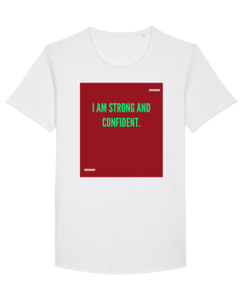 I am strong and confident. White