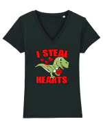 I steal hearts Tricou mânecă scurtă guler V Damă Evoker