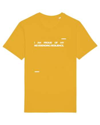 I am proud of my neverending resilience. Spectra Yellow