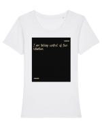 I am taking control of this situation. Tricou mânecă scurtă guler larg fitted Damă Expresser