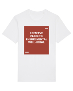 I deserve peace to ensure mental well-being. Tricou mânecă scurtă Unisex Rocker