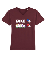 Red pill or Blue pill Tricou mânecă scurtă guler V Bărbat Presenter