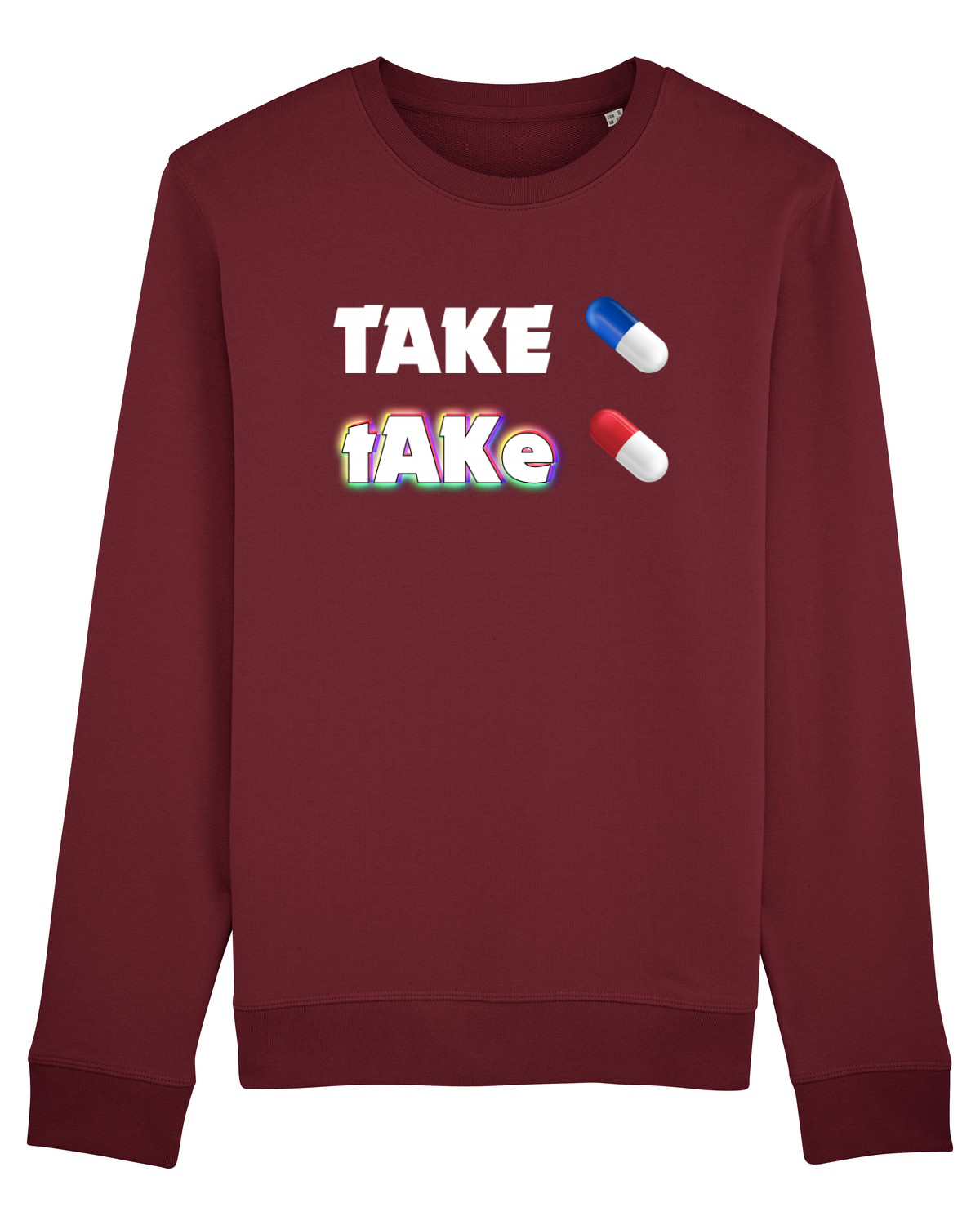 Bluză mânecă lungă Unisex Rise Burgundy