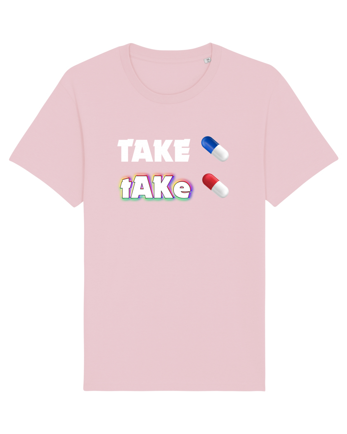 Tricou mânecă scurtă Unisex Rocker Cotton Pink