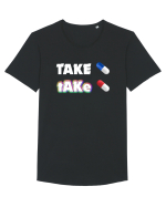 Red pill or Blue pill Tricou mânecă scurtă guler larg Bărbat Skater