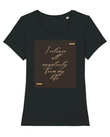 I release all negativity from my life. Black