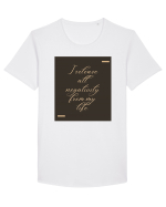 I release all negativity from my life. Tricou mânecă scurtă guler larg Bărbat Skater