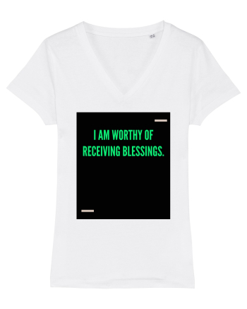 I am worthy of receiving blessings. White