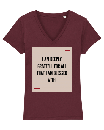 I am deeply grateful for all that I am blessed with. Burgundy