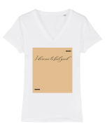 I deserve to feel good. Tricou mânecă scurtă guler V Damă Evoker