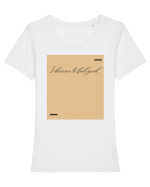 I deserve to feel good. Tricou mânecă scurtă guler larg fitted Damă Expresser