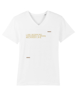 I am working towards a more relaxed life. Tricou mânecă scurtă guler V Bărbat Presenter