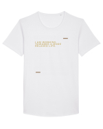 I am working towards a more relaxed life. Tricou mânecă scurtă guler larg Bărbat Skater