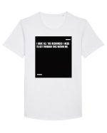 I have all the resources I need to get through this within me. Tricou mânecă scurtă guler larg Bărbat Skater