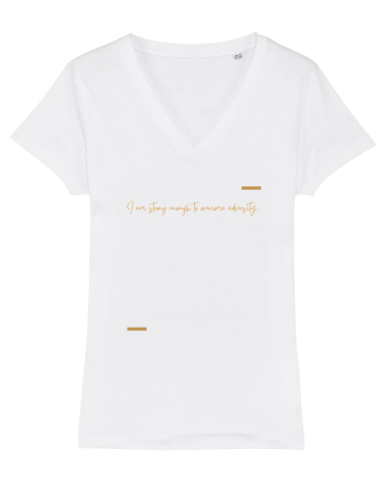 I am strong enough to overcome adversity. White
