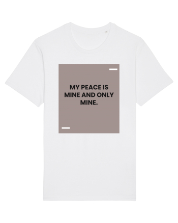 My peace is mine and only mine. White