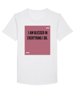 I am blessed in everything I do. Tricou mânecă scurtă guler larg Bărbat Skater